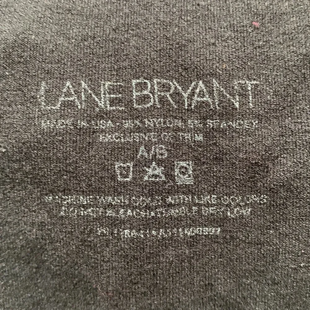 Lane Bryant Capri Footless Tights Leggings A/B Black